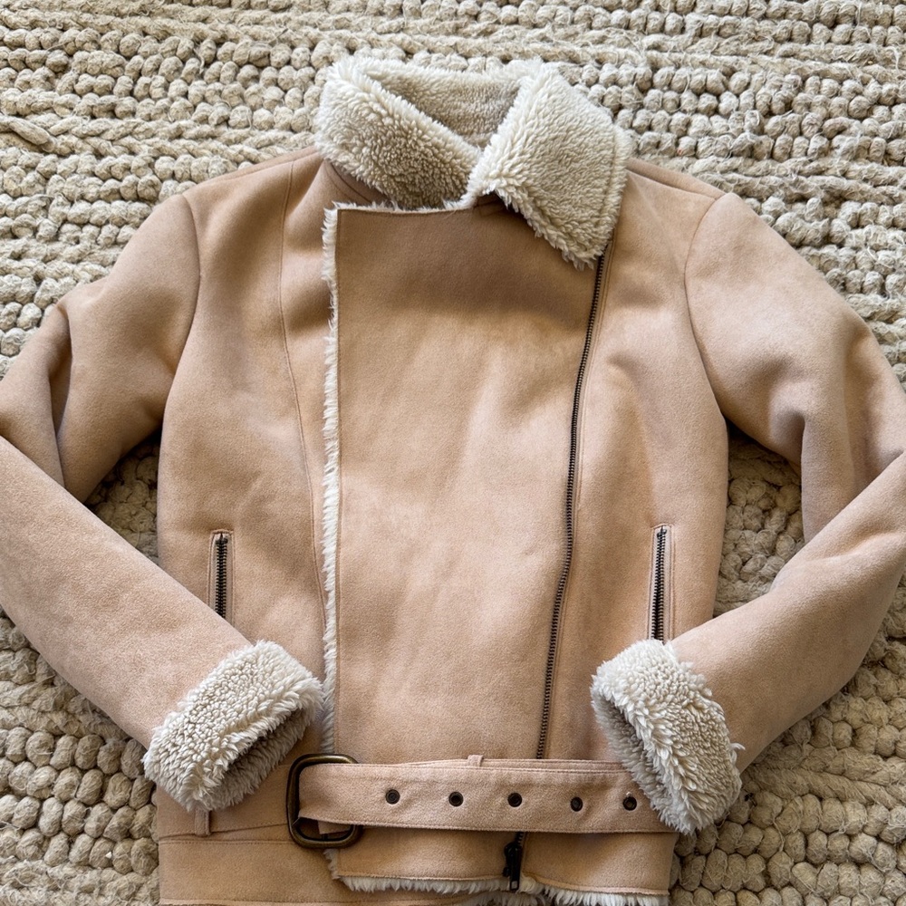 Tularosa XXS Women's Tan Shearling Jacket‎
